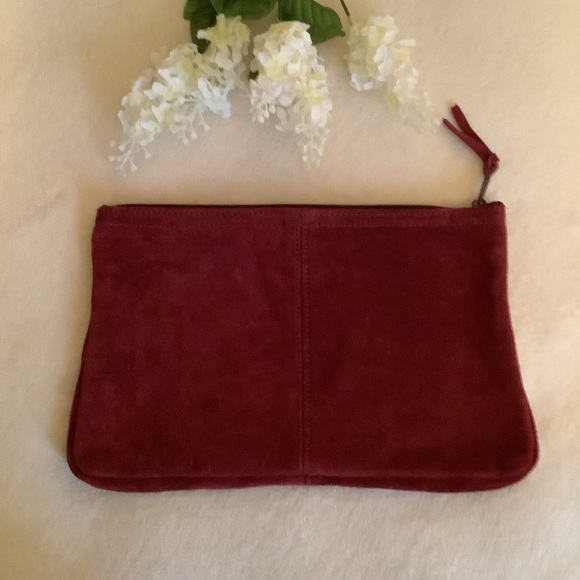 Suede Leather Clutch - Picture 3 of 11